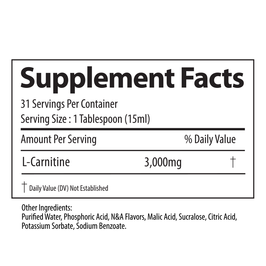 Alpha Supps L Carnitine 3000 All Star Nutrition TX